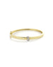 14K Gold Diamond Buckle Bangle