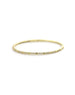 6.5" 14K Gold Flexi Thin .55ct Diamond Spike Bangle