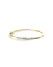 14K Gold Two Tone Graduated .31ct Diamond Bangle