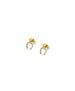 14K Gold Tiny Diamond Horseshoe Studs