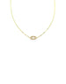 14K Gold Lexi Lock Necklace: Tiny Gold Bar Chain