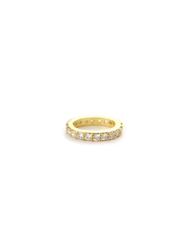 14K Gold Oval Pave Diamond Charm Spacer