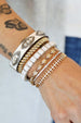 Federico Single Row Mother of Pearl Tile Cuff