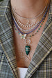 3-4mm Faceted Tanzanite Rondelle Necklace