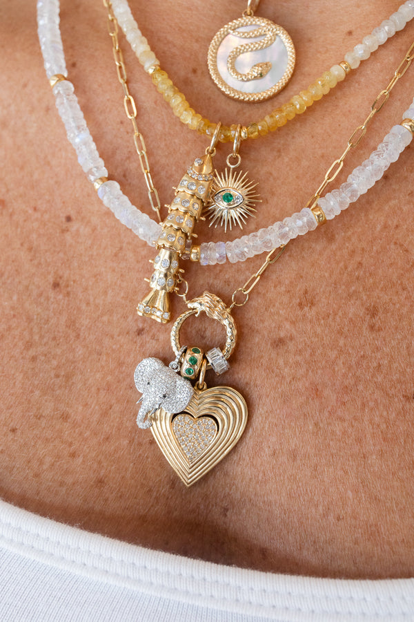 Itty Bitty 14K White Gold Channel Set Baguette Diamond Spacer