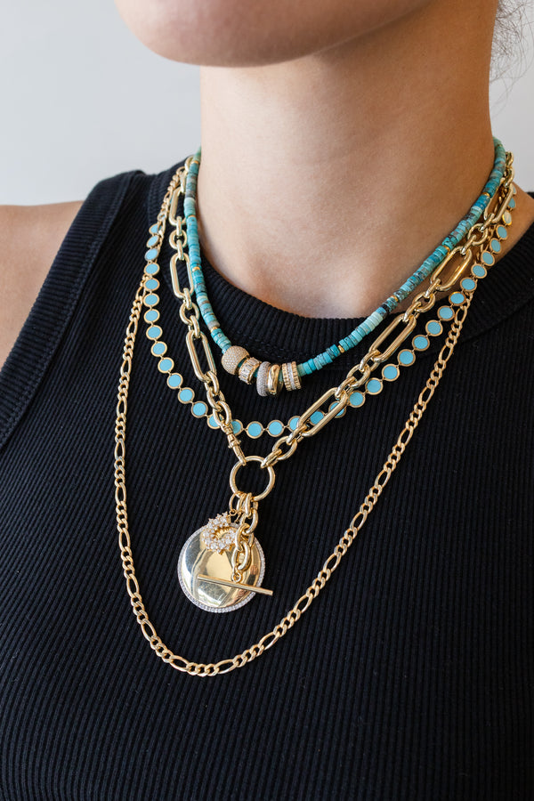 4mm 24" 14K Gold Figaro Chain