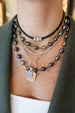 14K 3mm Black Leather Cord Choker