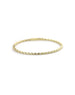6.5" 14K Gold Flexi Alternating Diamond Ridged Bangle