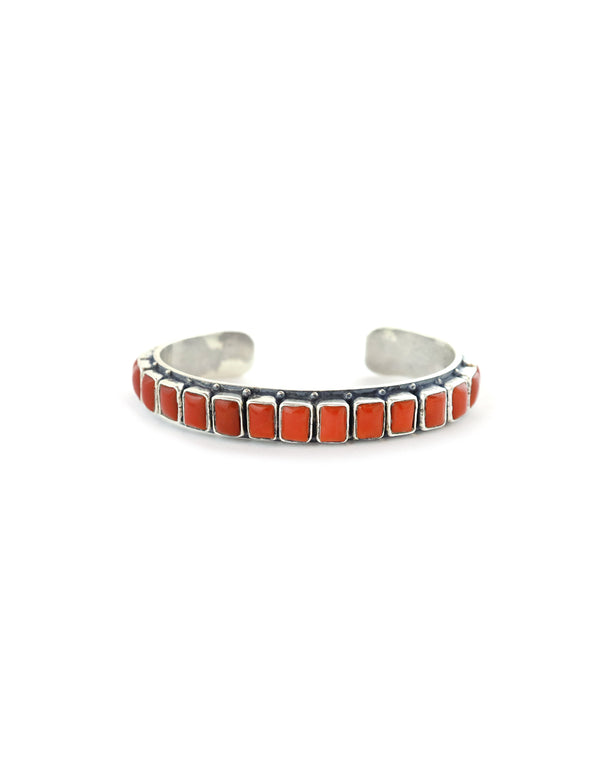 Federico Rectangle Coral Tile Cuff