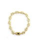 14K Gold Marinar Diamond Bar Link Bracelet