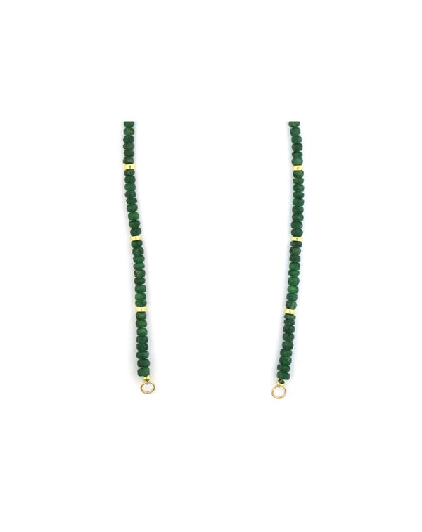 Lock Ready: Open Forest Green Dyed Sapphire Strand