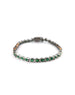 Emerald Silver Tennis Bracelet