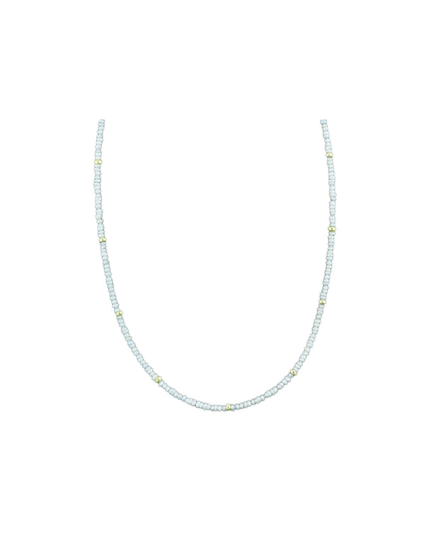 Seed Pearl Rondelle Necklace