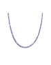 3-4mm Faceted Tanzanite Rondelle Necklace