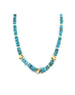 Arizona Turquoise Twisted Lantern Beaded Necklace
