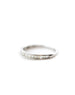 14K White Gold Vertical .32ct Baguette Channel Set 1/2 Ring
