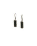 black onyx slab earrings