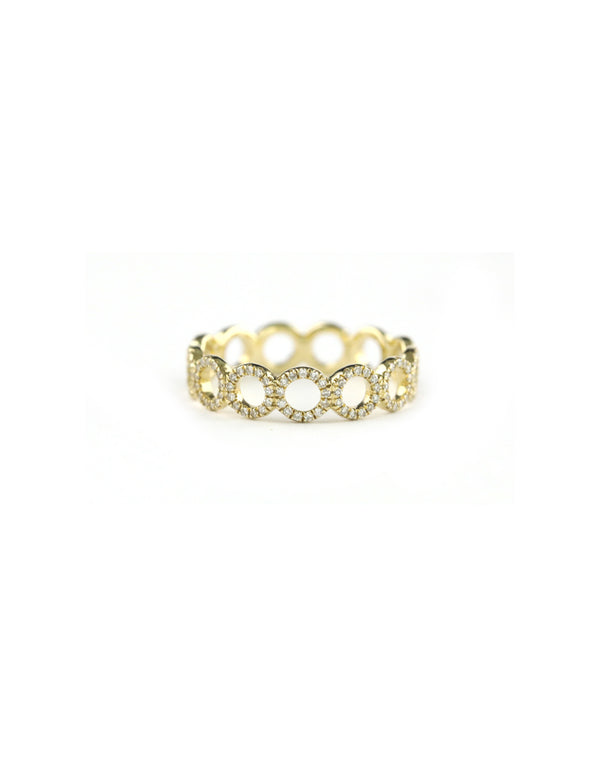 14K Diamond Circle Eternity Ring