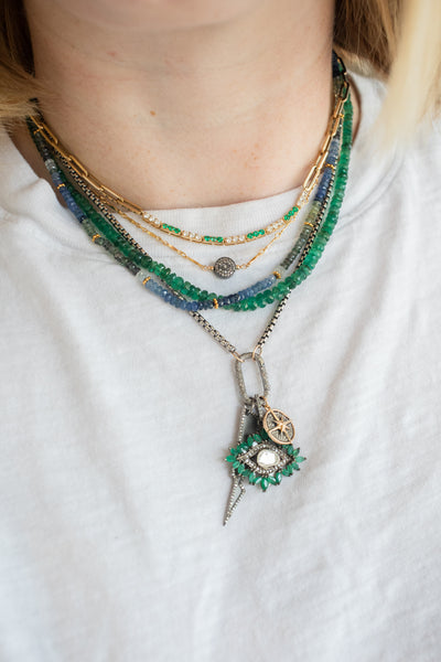 アクセサリー LES SIX 23SS jewelry necklace LE-BLEU-BIJOUX-DOOR-KNOCKER-