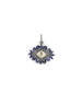 Blue Sapphire Polki Diamond Evil Eye Charm
