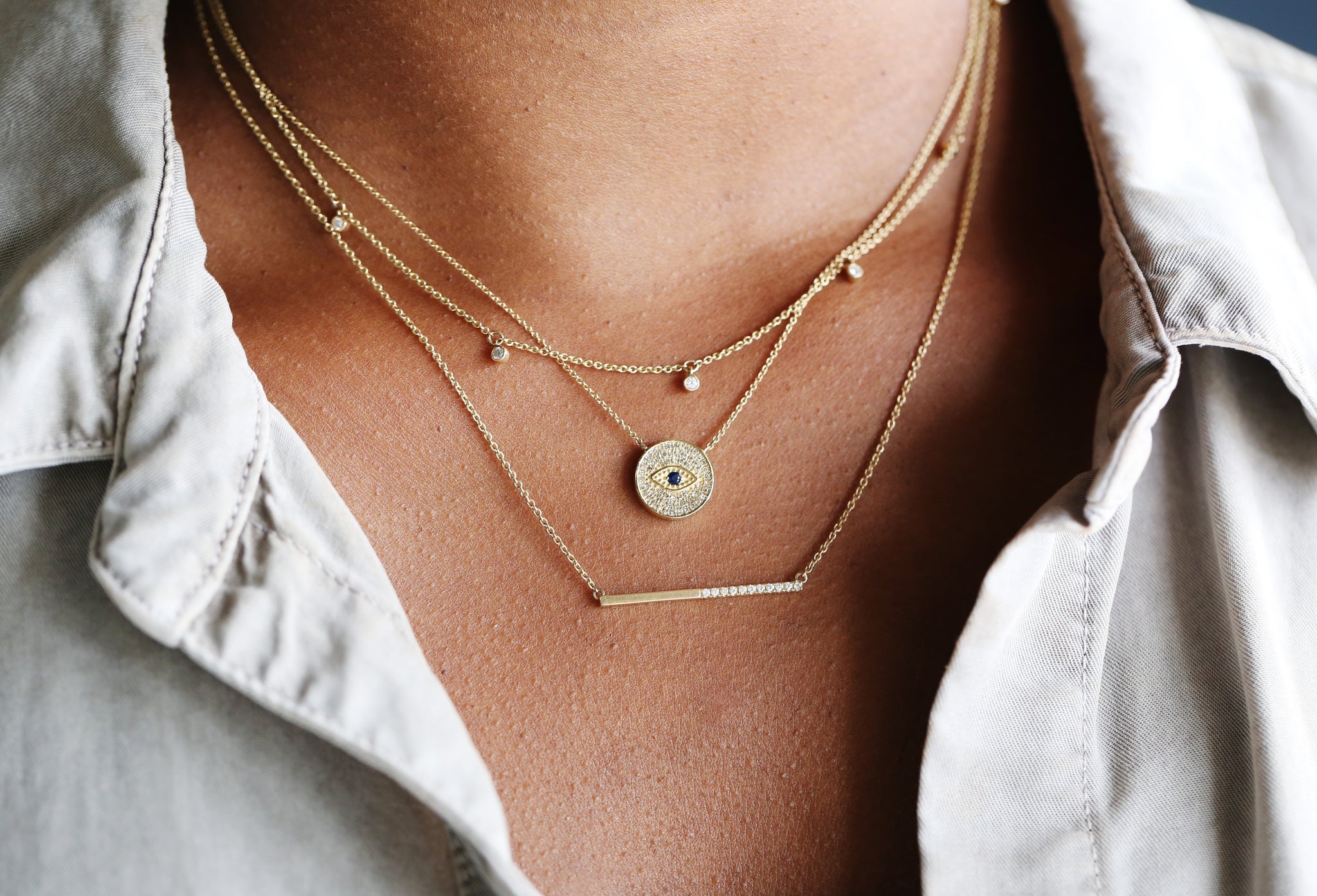 dainty gold necklaces