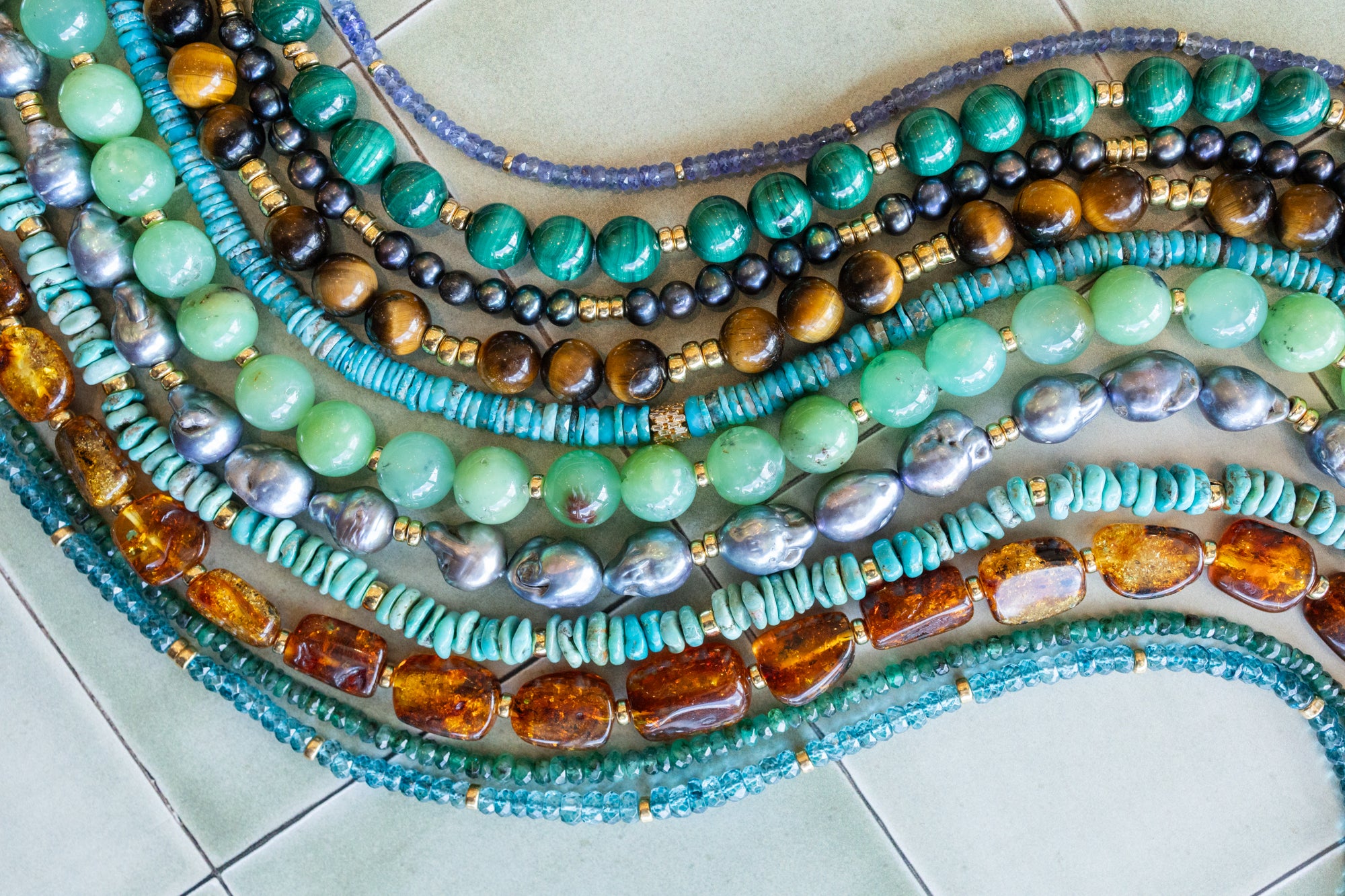 Beaded Gemstone Necklaces – J. Landa