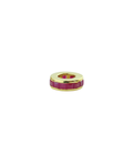 8mm 14K Gold Channel Set Ruby Spacer