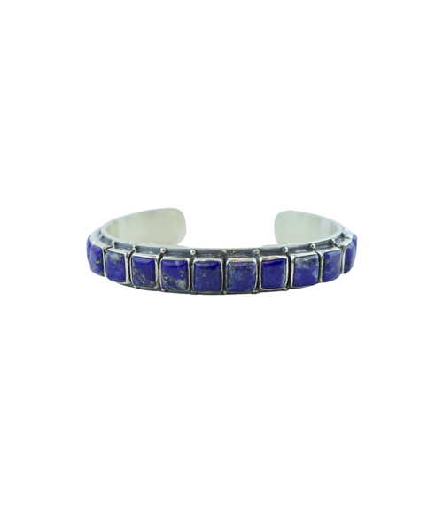 Federico Single Row Blue Turquoise Tiled Cuff - Turquoise Jewelry Federico Single Row Blue Turquoise Tiled Cuff - Turquoise Jewelry