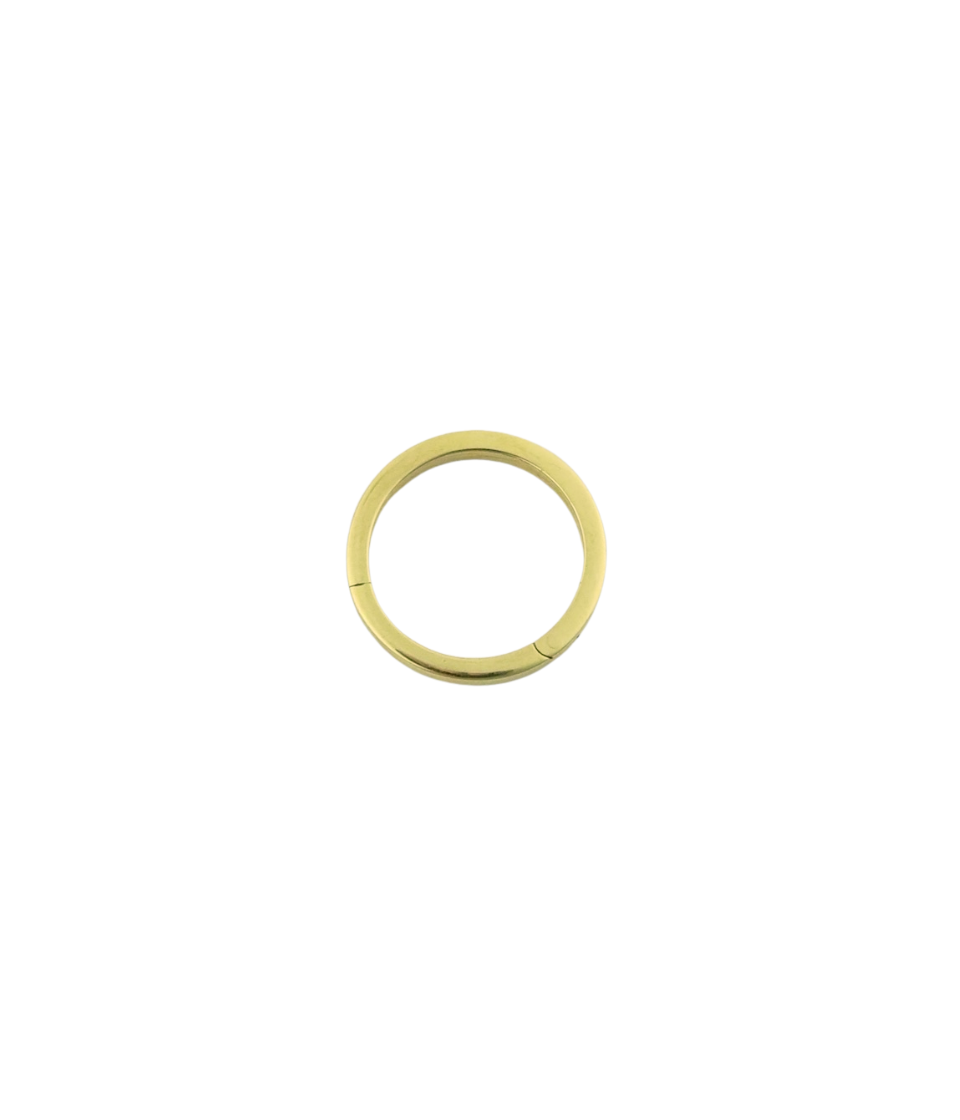 17mm 14K Yellow Gold Simple Lock Connector