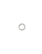 12mm 14K White Gold Diamond Lock Connector