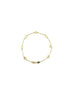 14K Gold Gold Disk Station Bracelet