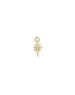 14K Gold Diamond Compass Star Earring Charm