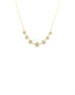 14K Gold Pave Diamond 7 Star Necklace