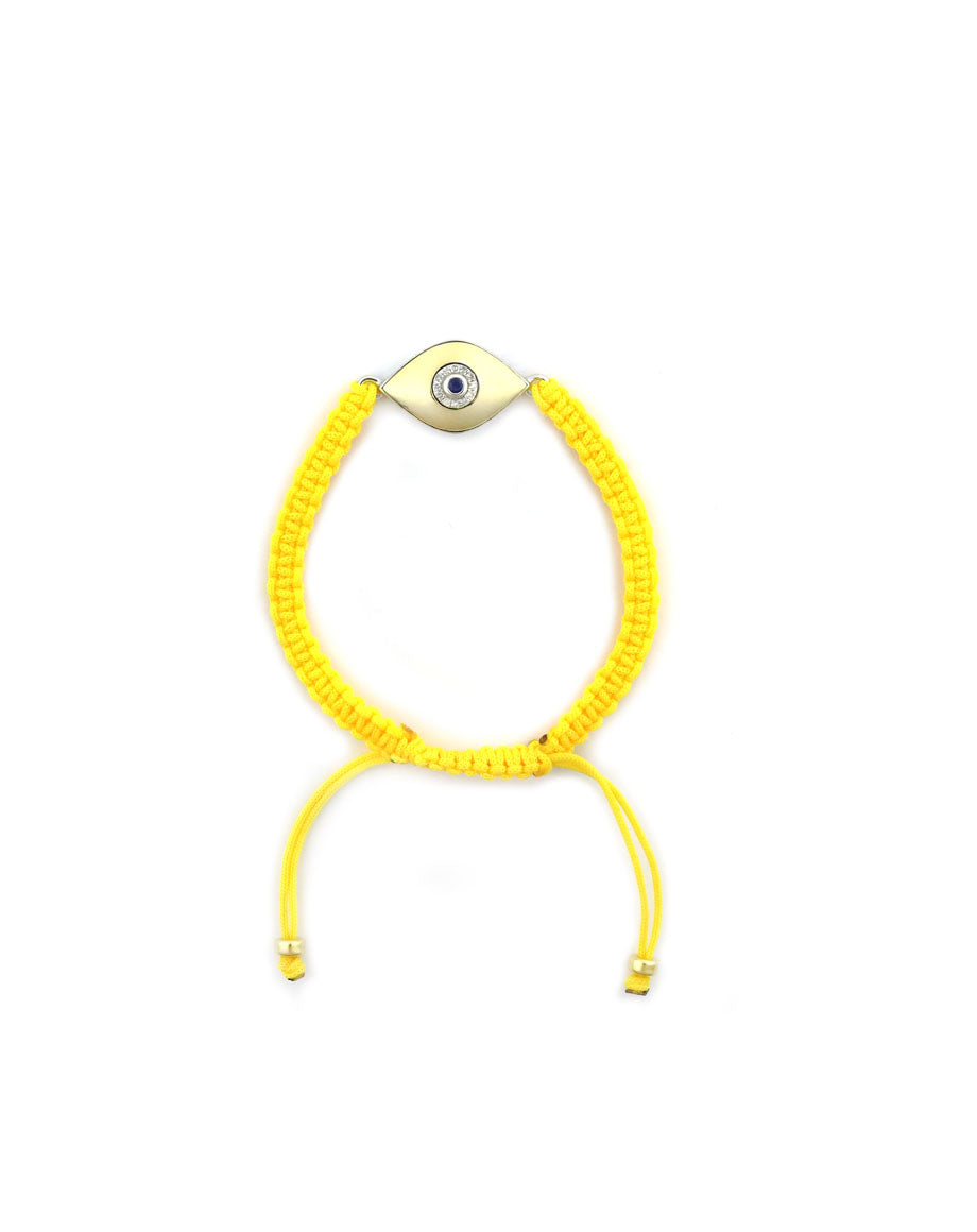 Halo Cosmic Eye Bracelet: Yellow Cord
