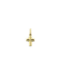 14K Gold Boxy Cross Charm