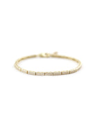14K Yellow Gold 1ct Modern Rectangle Tennis Bracelet
