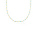 14K Gold Turquoise Enamel Tin Cup Necklace