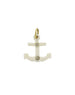 14K Gold Diamond Mammoth Ivory Anchor Charm