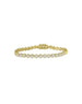 14K Gold Circle Pave Diamond Slinky Tennis Bracelet