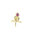 14K Gold .50ct Ruby Snake Head Ring