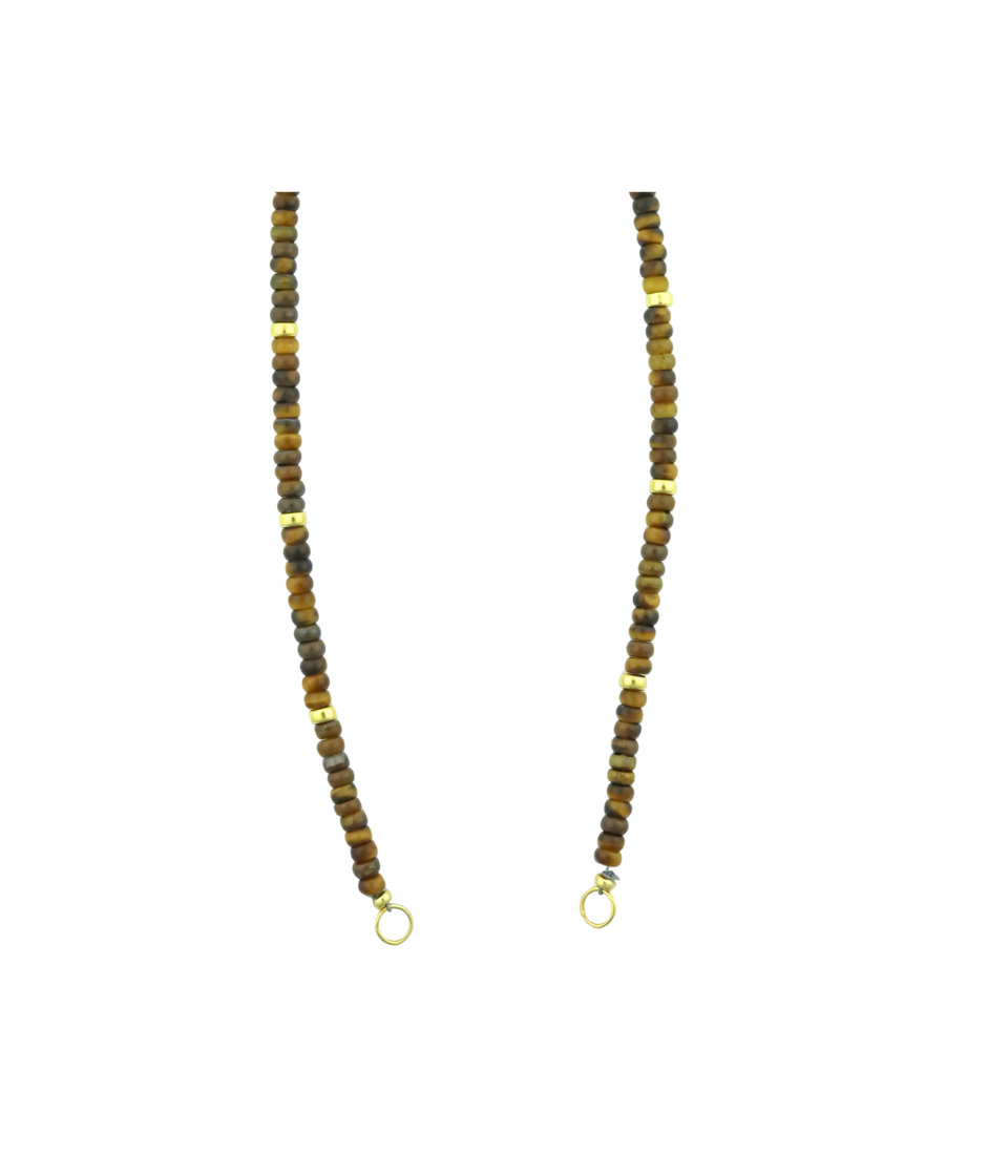 Lock Ready: 5mm Tiger's Eye Necklace