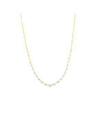 14K Gold 1.15ct Graduated Diamond & Bar Necklace