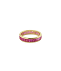 14K Gold Eternity Channel Set Ruby Ring
