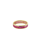 14K Gold Eternity Channel Set Ruby Ring