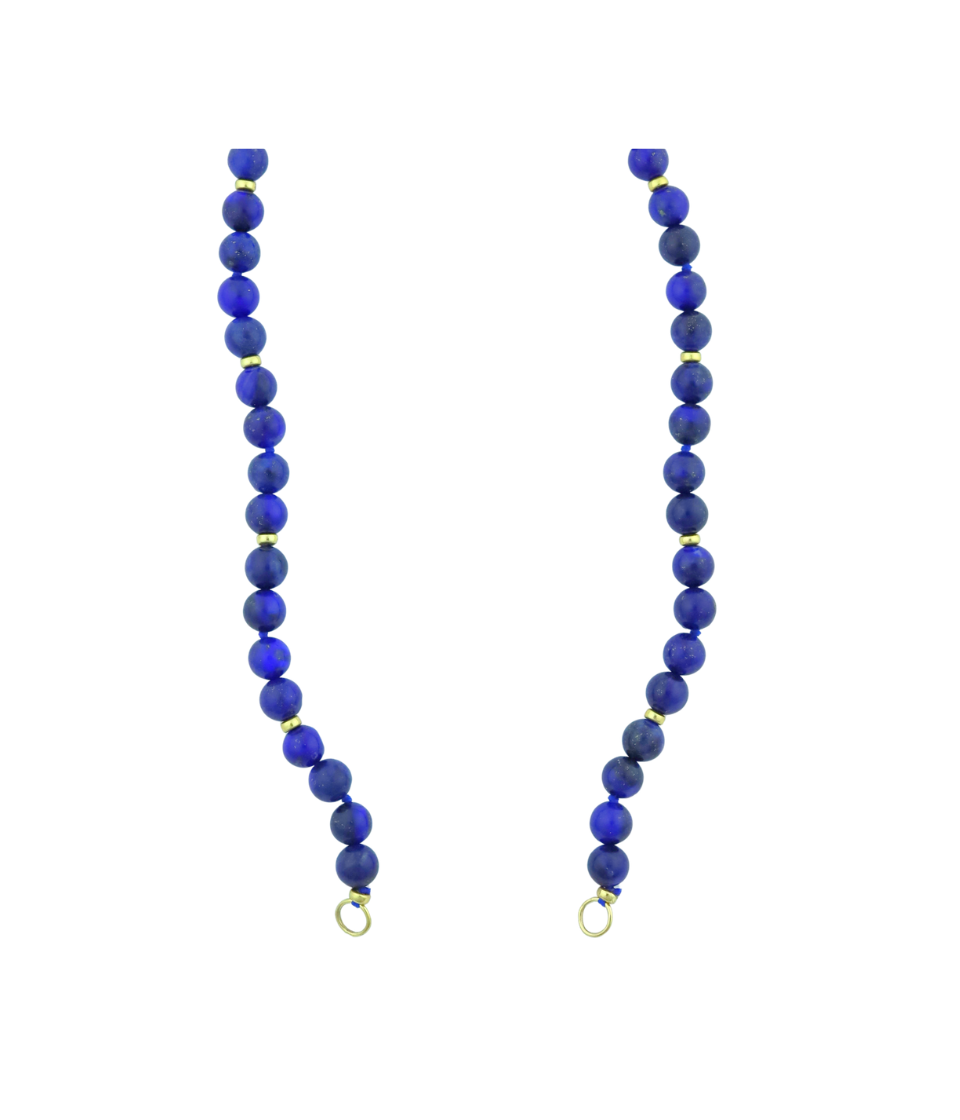 Lock Ready: 6mm Round Lapis Beads
