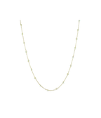 14K Gold 3mm Freshwater Pearl Tin Cup Necklace