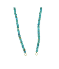 Lock Ready: 8mm Faceted Kingman Turquoise