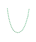 14K Gold Dyed Emerald Tin Cup Necklace