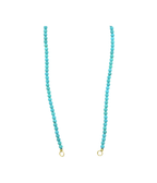 Lock Ready: Open 4mm Smooth Round Turquoise Strand