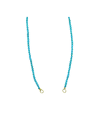 Lock Ready: Open 3mm Smooth Round Turquoise Strand
